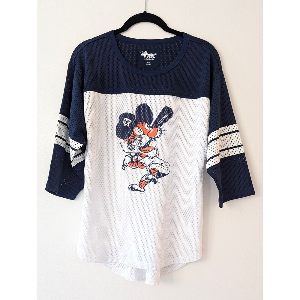 G-III For Her by Carl Banks Detroit Tigers Jersey tee shirt size Small - Picture 1 of 5